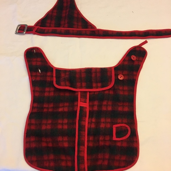 1950’s Vintage Wool Plaid Dog Coat - Picture 3 of 7